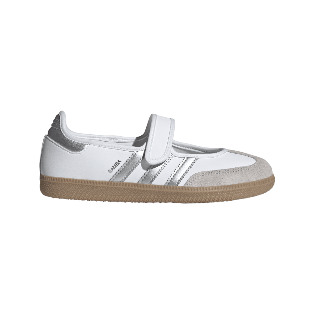 adidas Samba Jane White Silver Metallic (Femme)