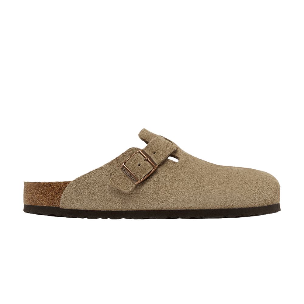 Birkenstock Boston Soft Footbed Daim Taupe