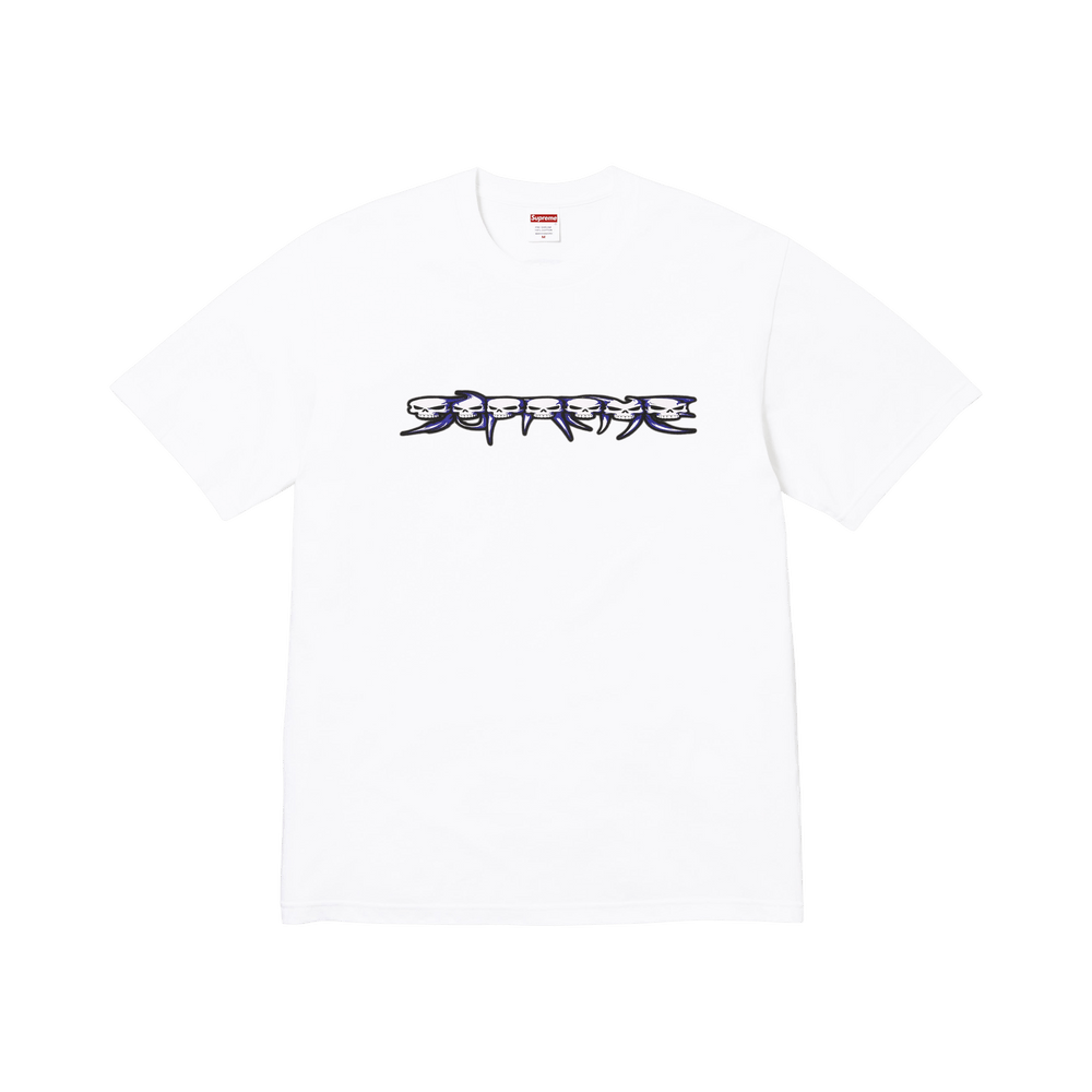 T-shirt Supreme Skulls Spellout « White »