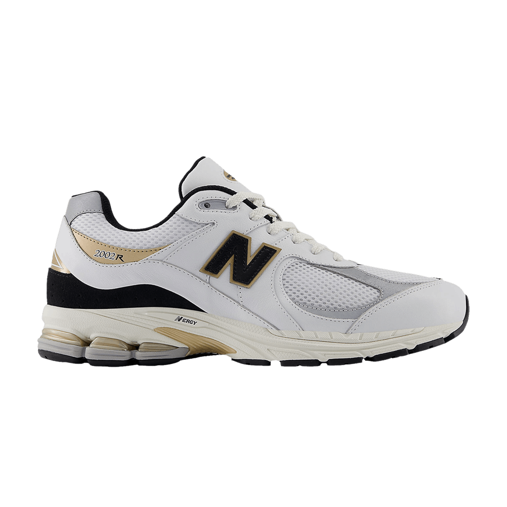 New Balance 2002R Blanc Noir Or Métallisé
