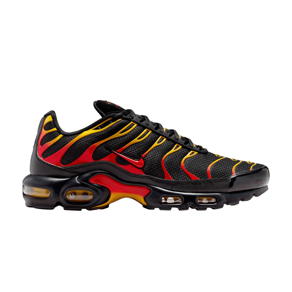 Nike Air Max Plus Noir University Gold Rouge