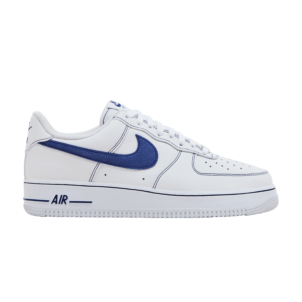 Nike Air Force 1 Low '07 LV8 Blanc Bleu Royal Profond