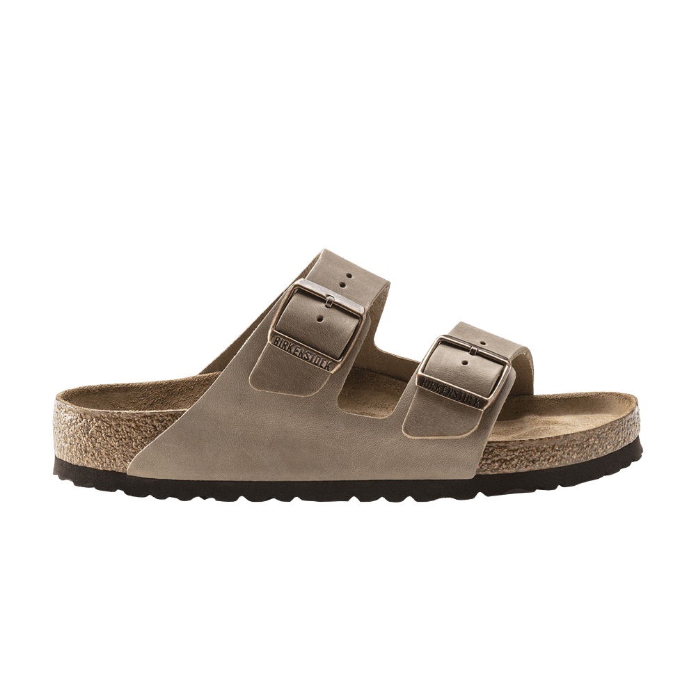 Birkenstock Arizona Soft Footbed Cuir Huilé Marron Tabac