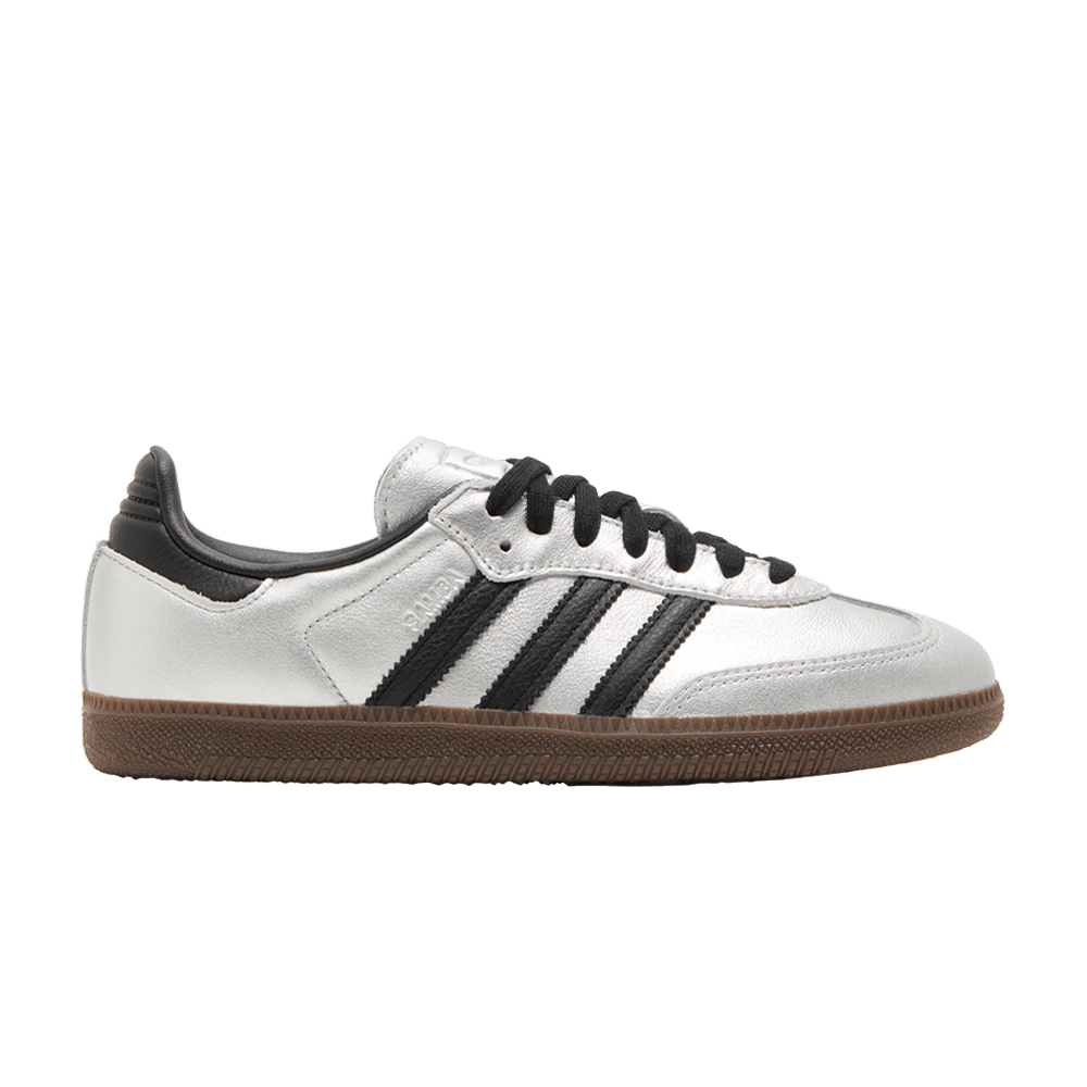 adidas Samba OG Silver Metallic Black Gum (Femme)