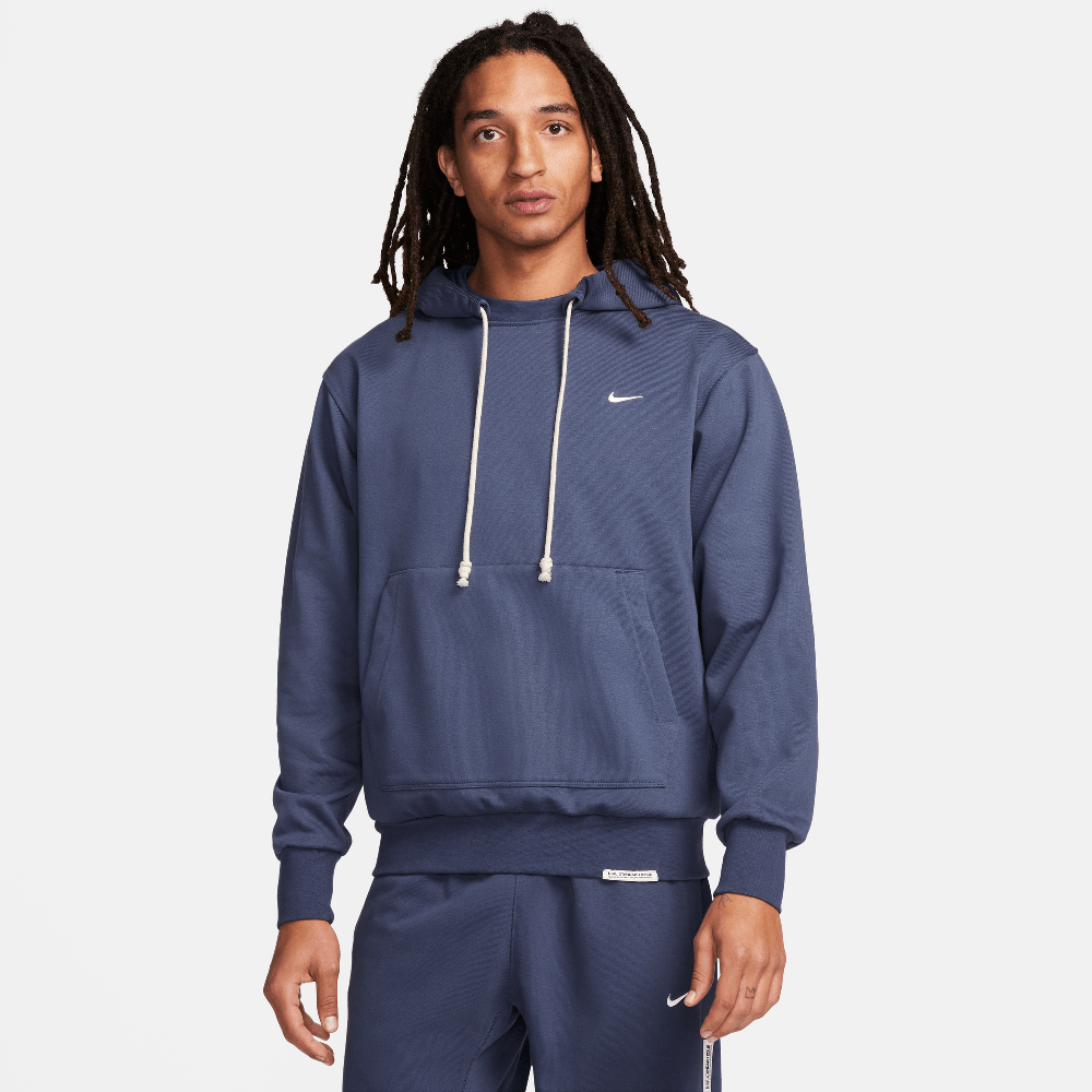 Nike Standard Issue - Sweat à capuche de basketball en tissu Dri-FIT pour homme - Bleu tonnerre/Ivoire pâle