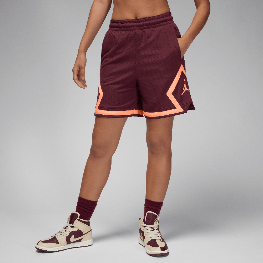 Short Jordan Sport Diamond pour Femme Marron nuit/Marron nuit/Orange Pulse/Orange Pulse