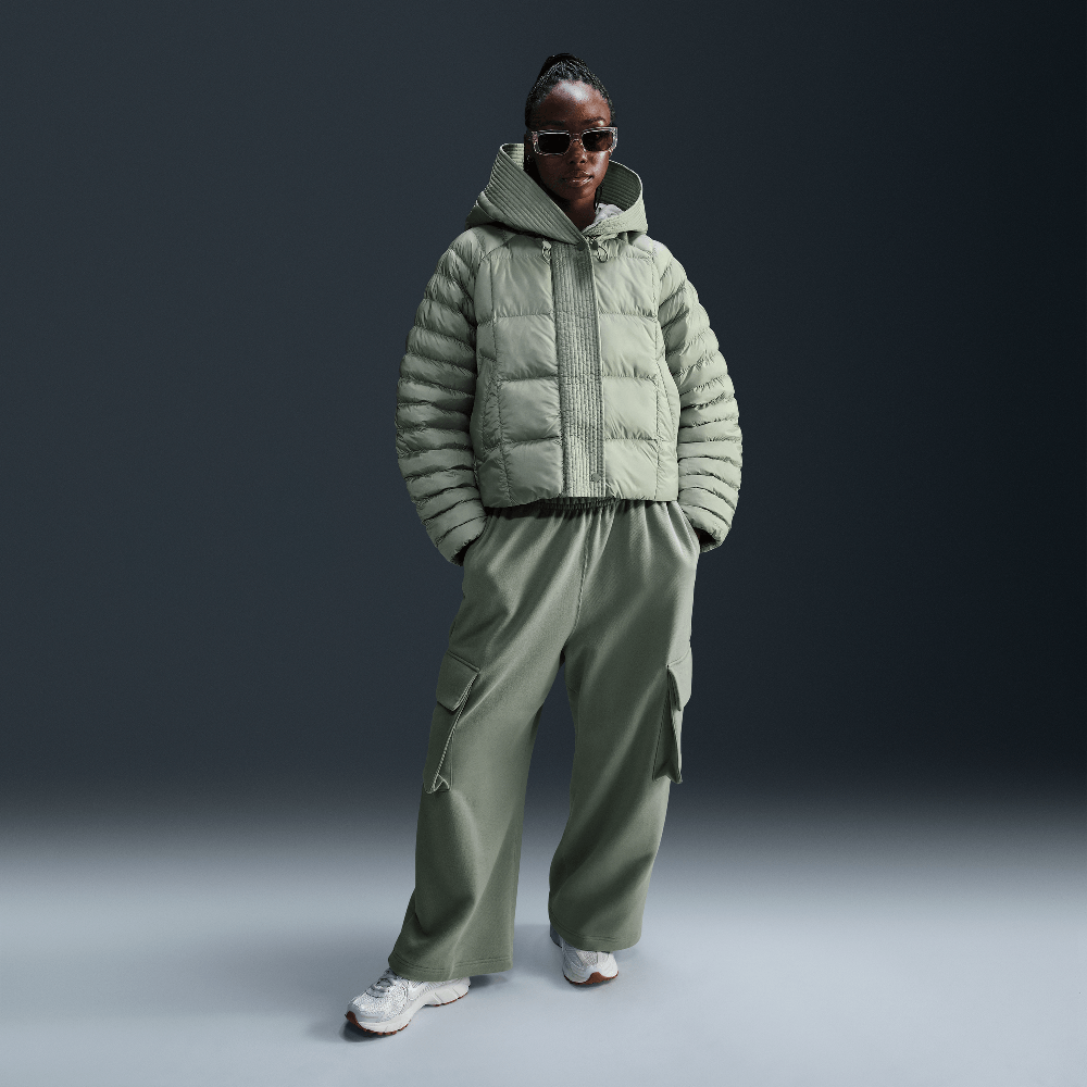 Nike Sportswear Swoosh Puffer PrimaLoft® Veste Therma-FIT Oversized à Capuche Femme Jade Horizon/Sail