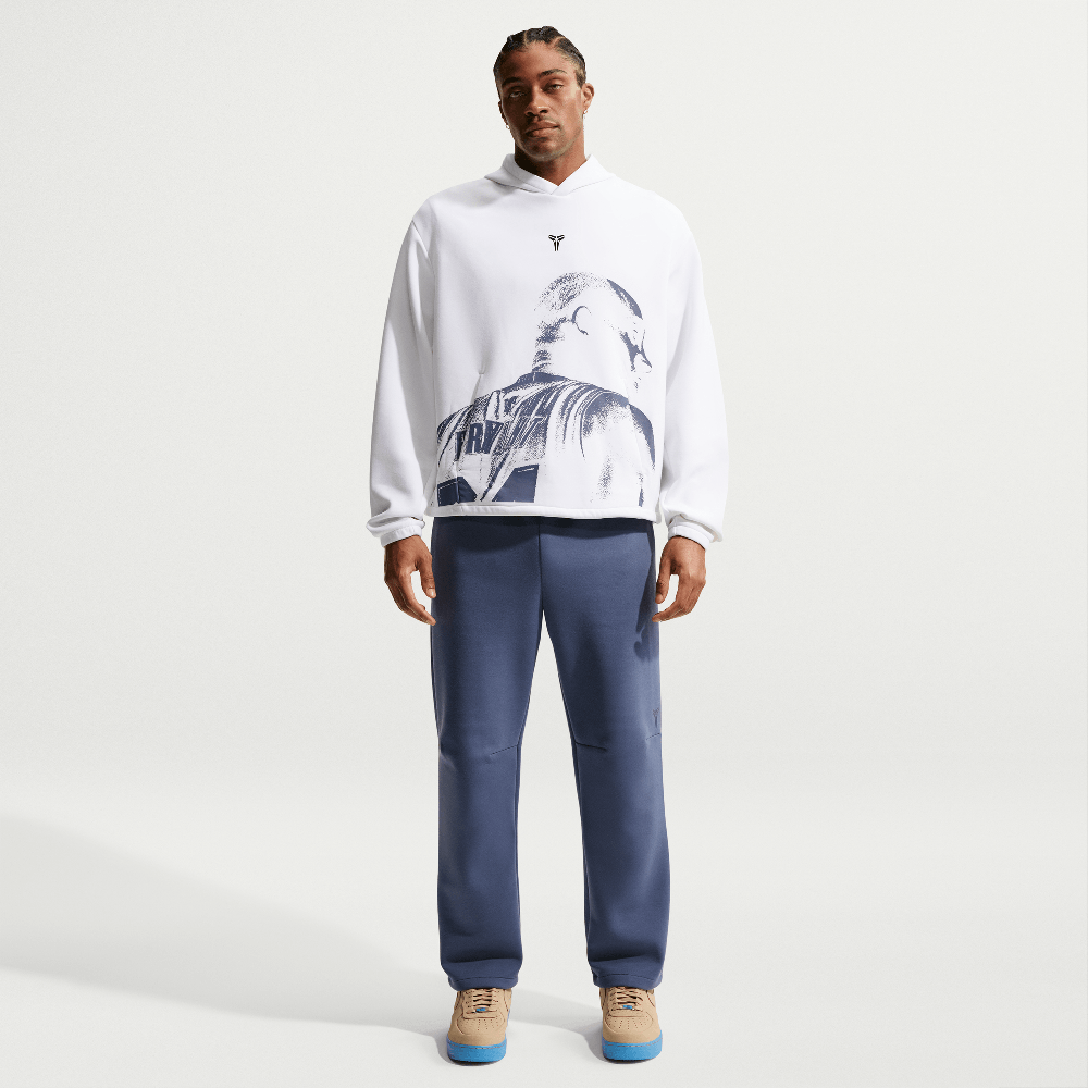 Sweat à capuche Nike Kobe Dri-FIT Fleece pour le basketball, blanc