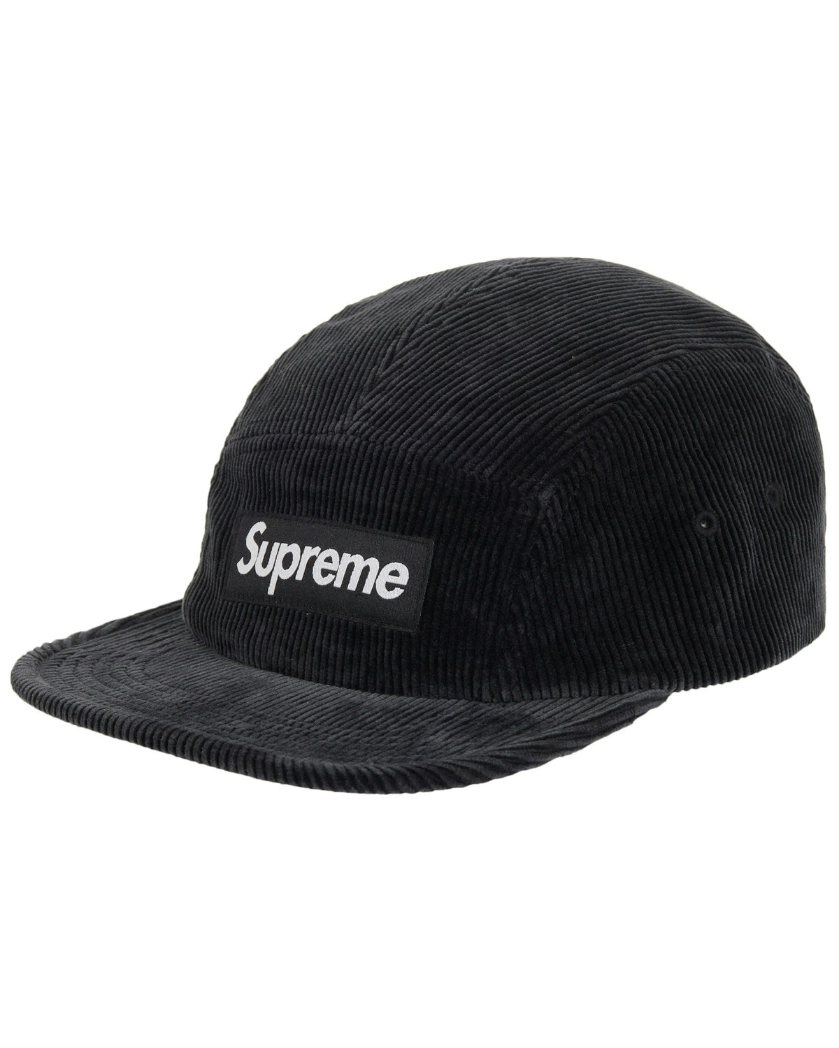 Supreme Corduroy Camp Cap (SS25) Black