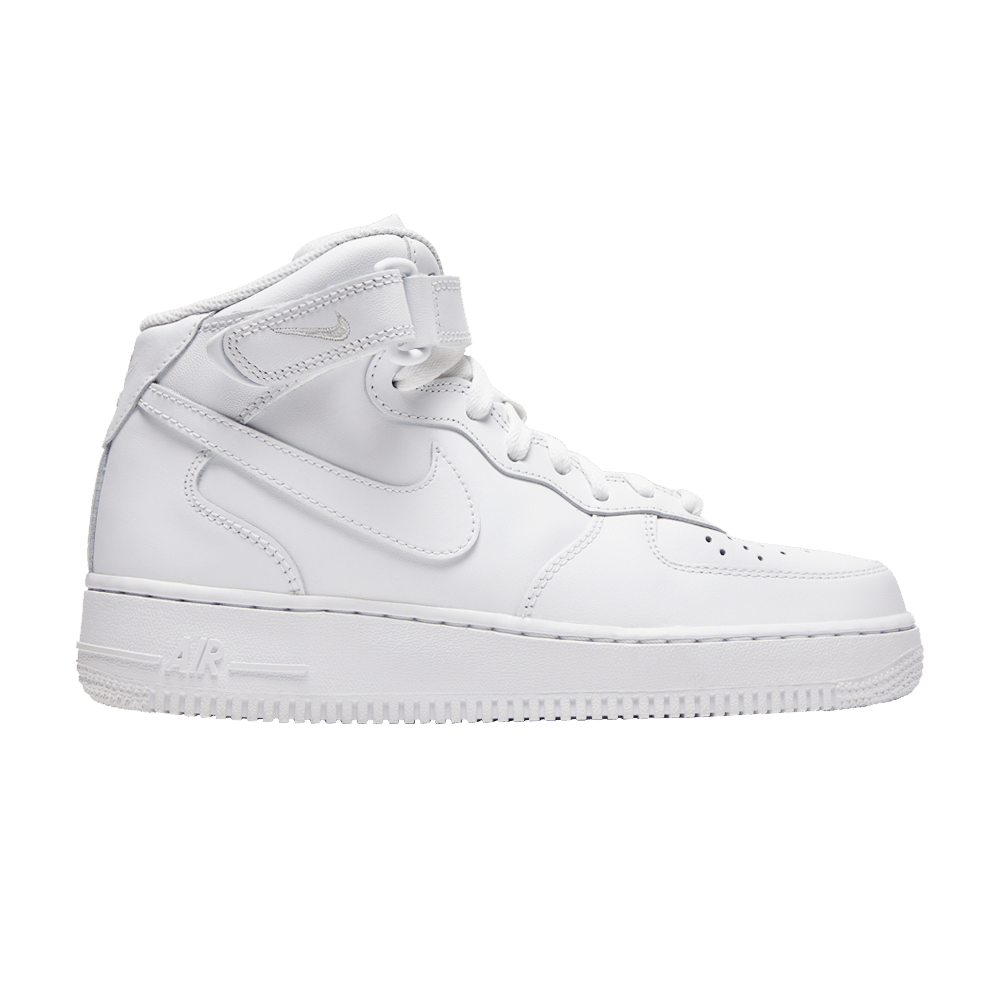 Nike Air Force 1 Mid Triple White (Femme)