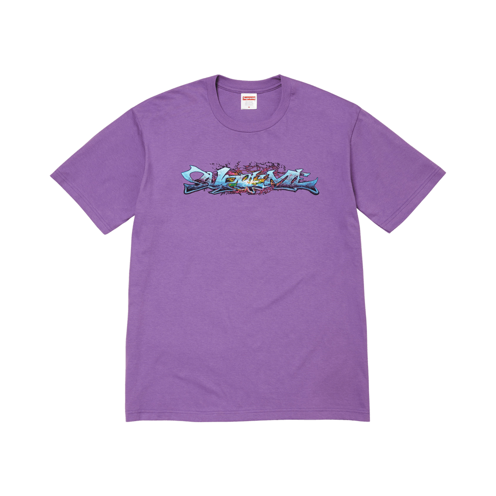T-shirt Suprême Tag 'Purple'