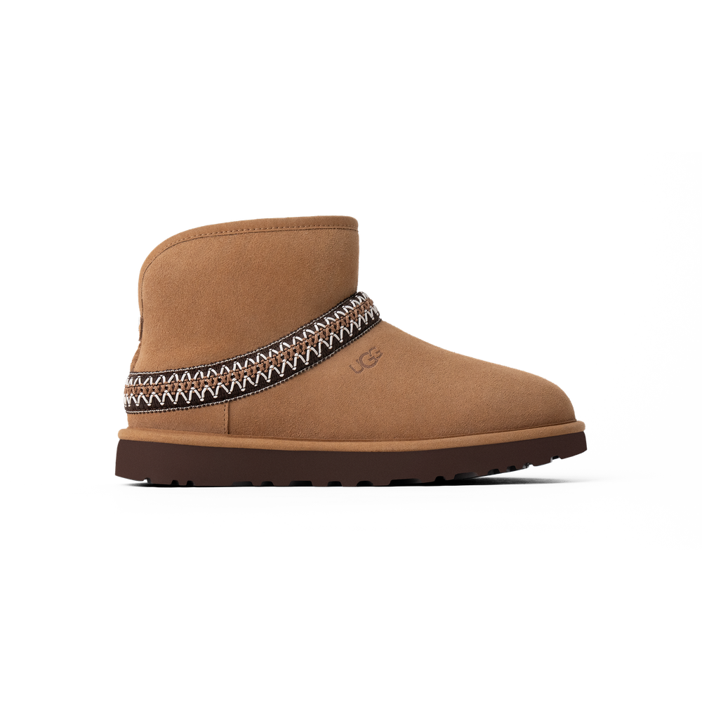 UGG Classic Mini Crescent Châtaigne (Femme)