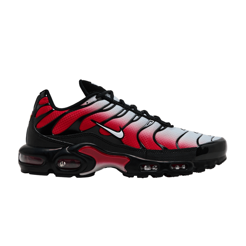 Nike Air Max Plus Platine Pur Rouge Université Noir Blanc