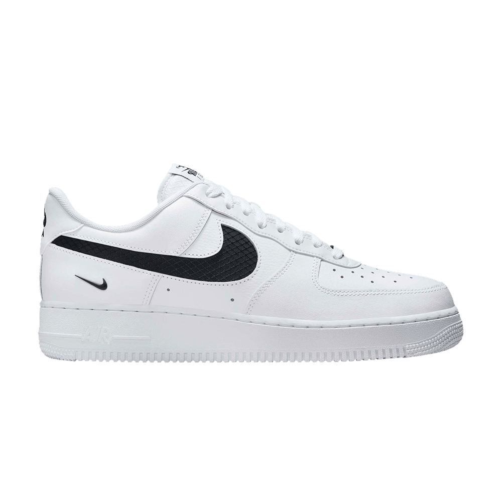 Nike Air Force 1 Low SE Nylon Swoosh Blanc Noir