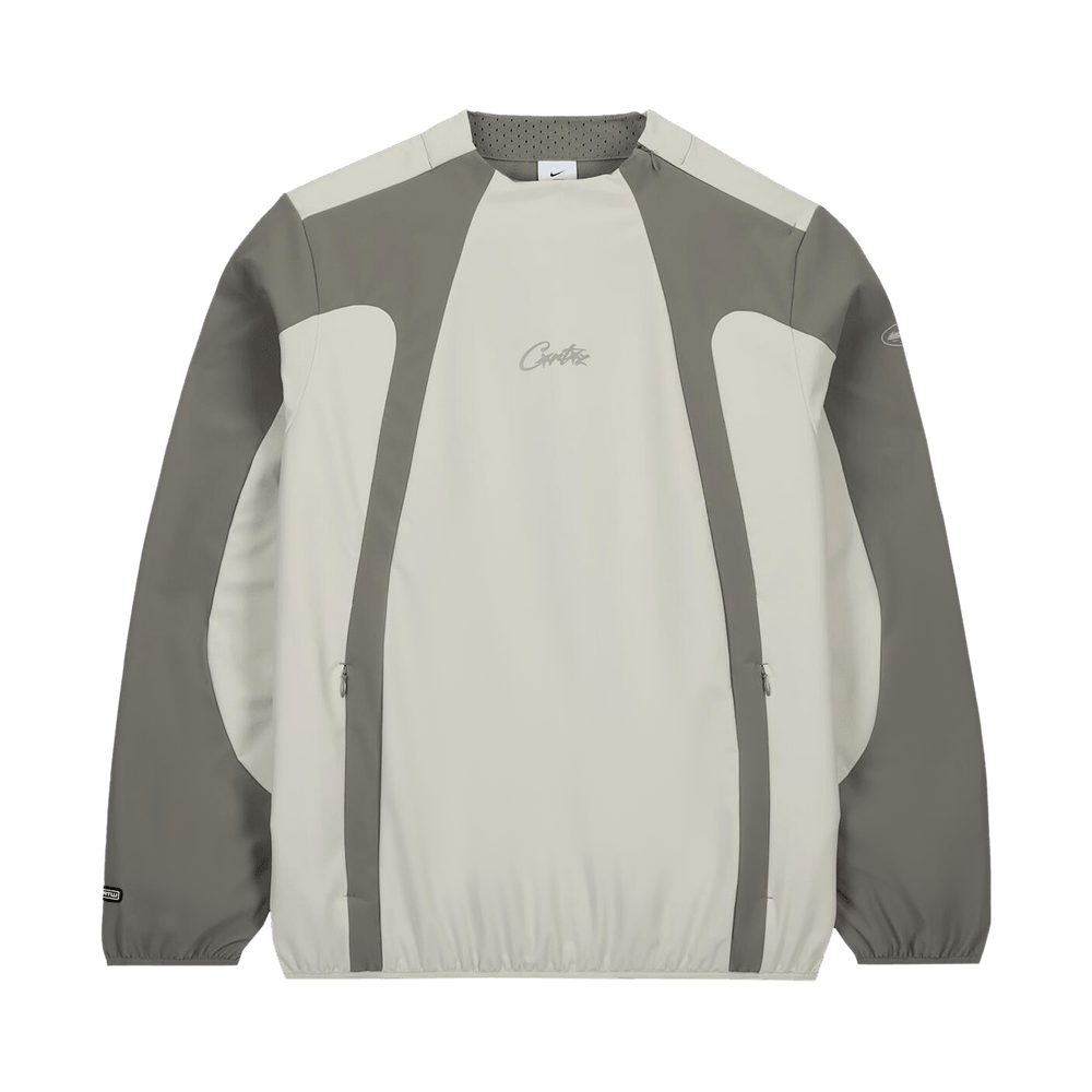 Nike x Corteiz Pull à capuche coupe mi-longue gris étain