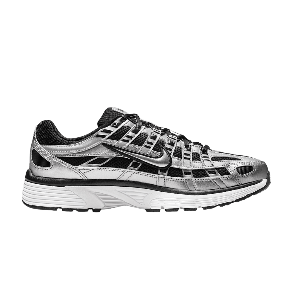 Nike P-6000 Metallic Silver Black White (Femme)