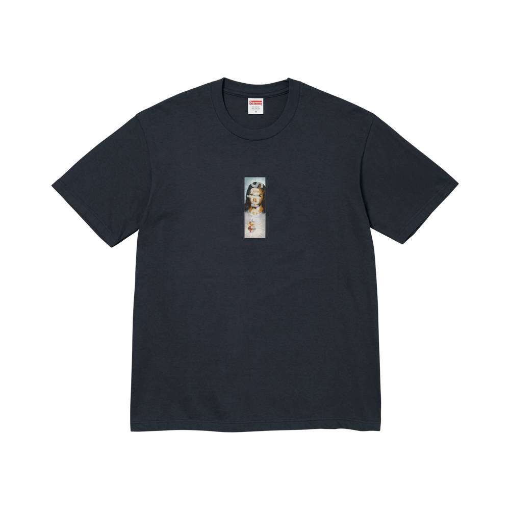 T-shirt Supreme Prayer Card Box Logo 'Navy'