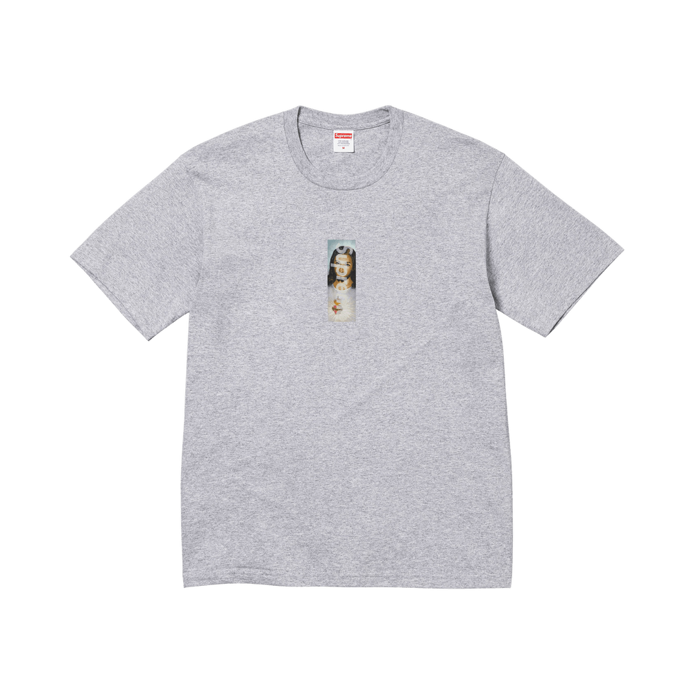 T-shirt à logo Supreme Prayer Card Box 'Heather Grey'