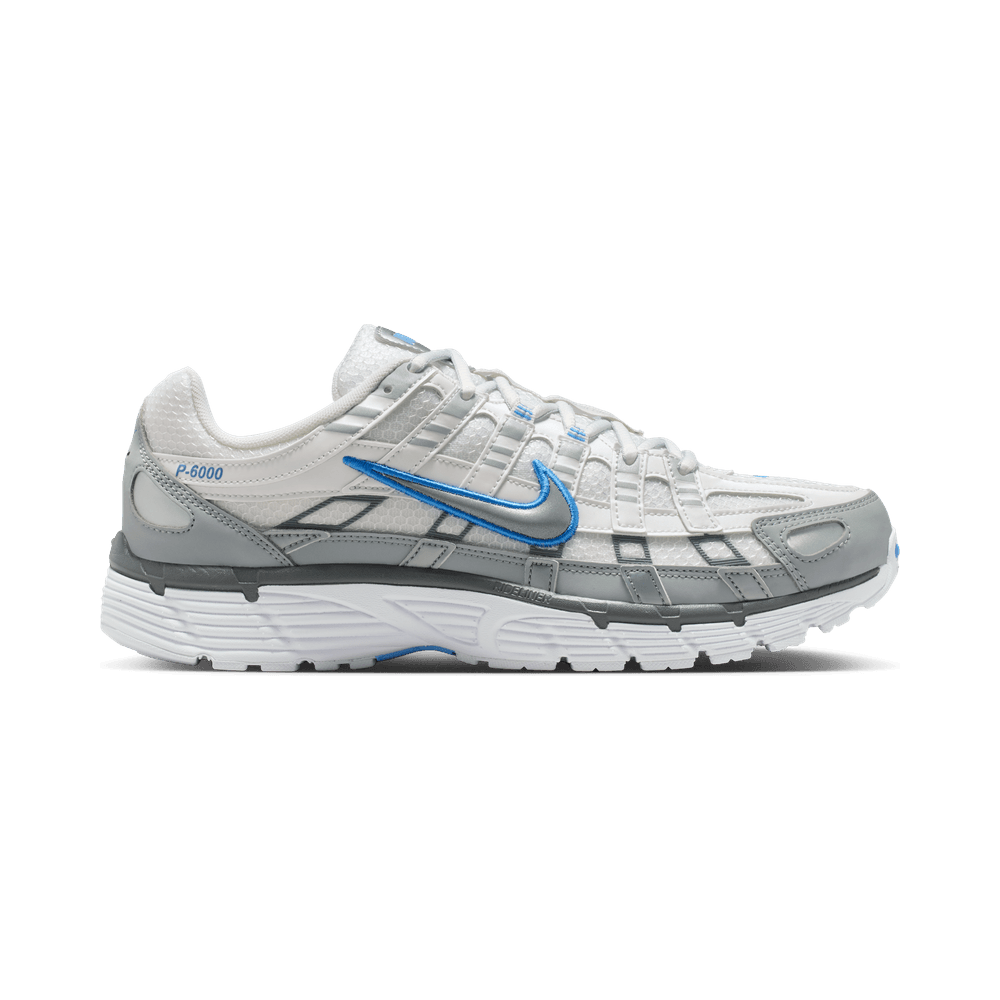 Nike P-6000 Blanc Argent Métallisé Bleu