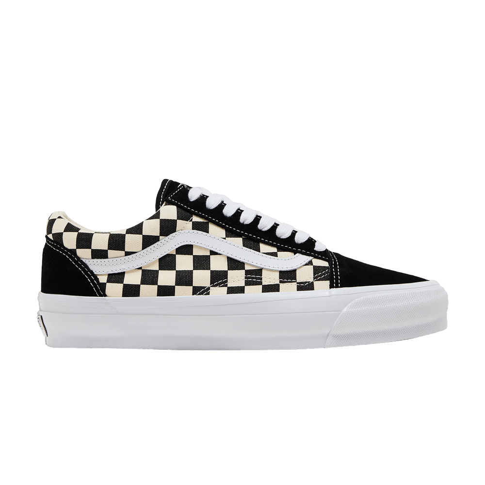 Vans Old Skool 36 LX Checkerboard Blanc Noir