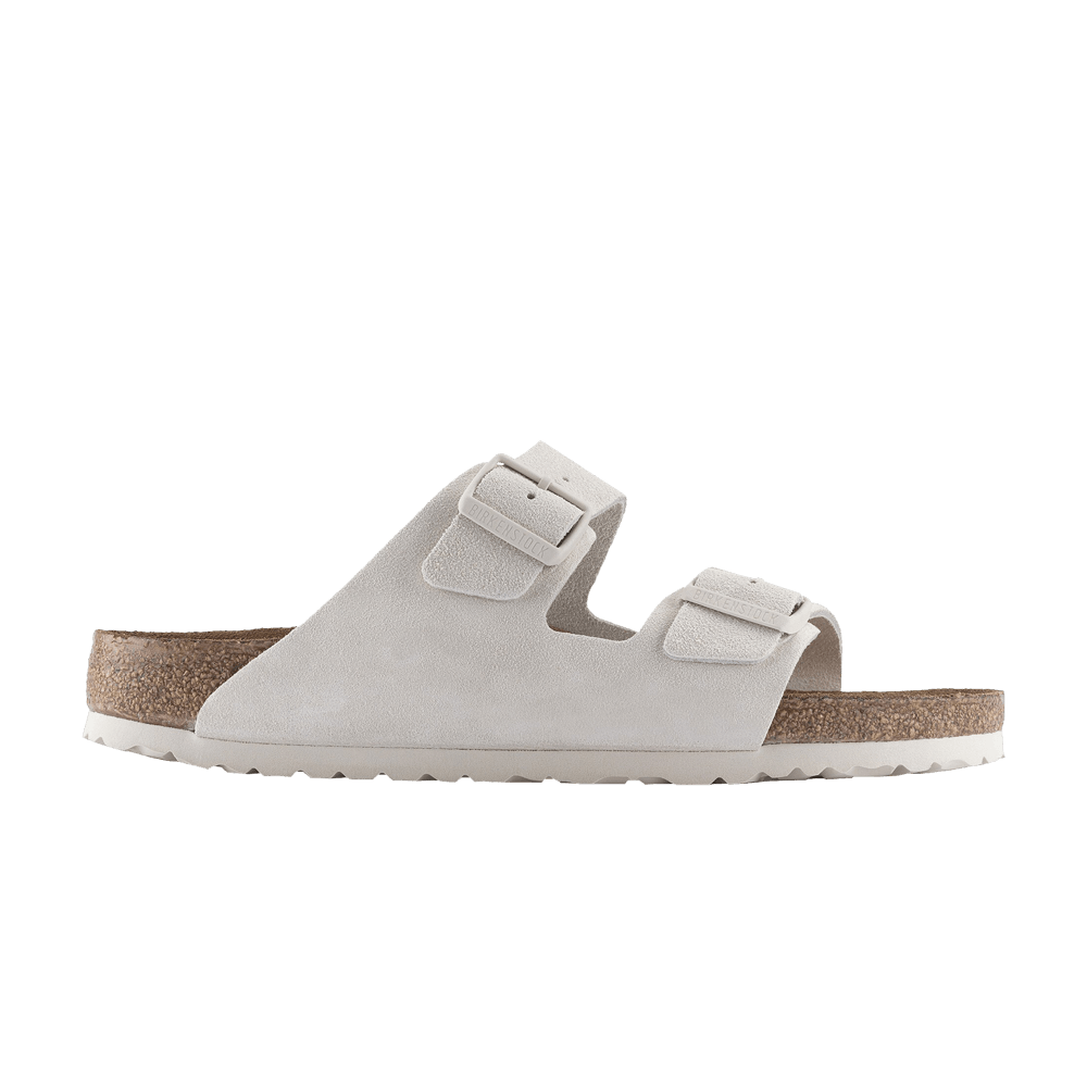 Birkenstock Arizona Soft Footbed Daim Blanc Antique