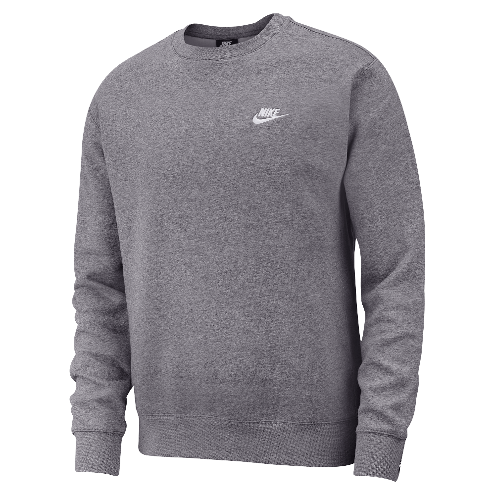 Haut Nike Sportswear Club Fleece pour Homme - Gris chiné/Blanc