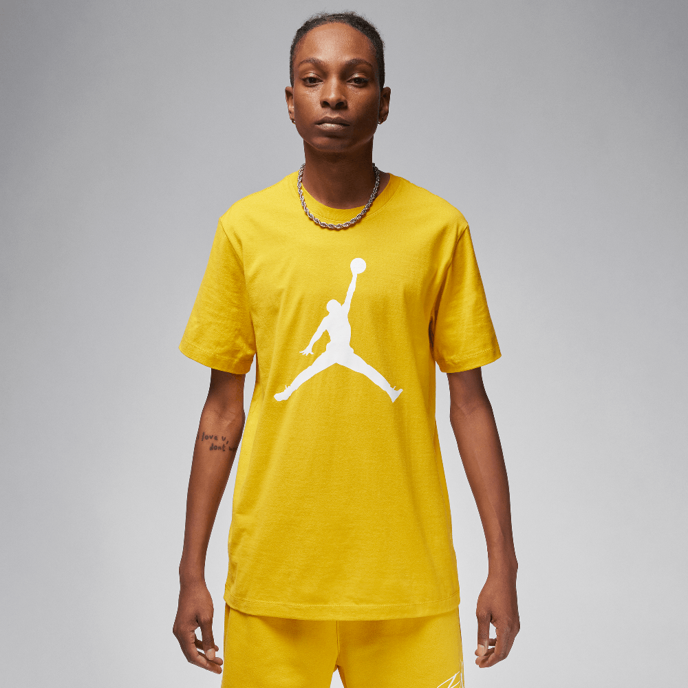 T-shirt Jordan Jumpman Homme Ocre jaune/Blanc
