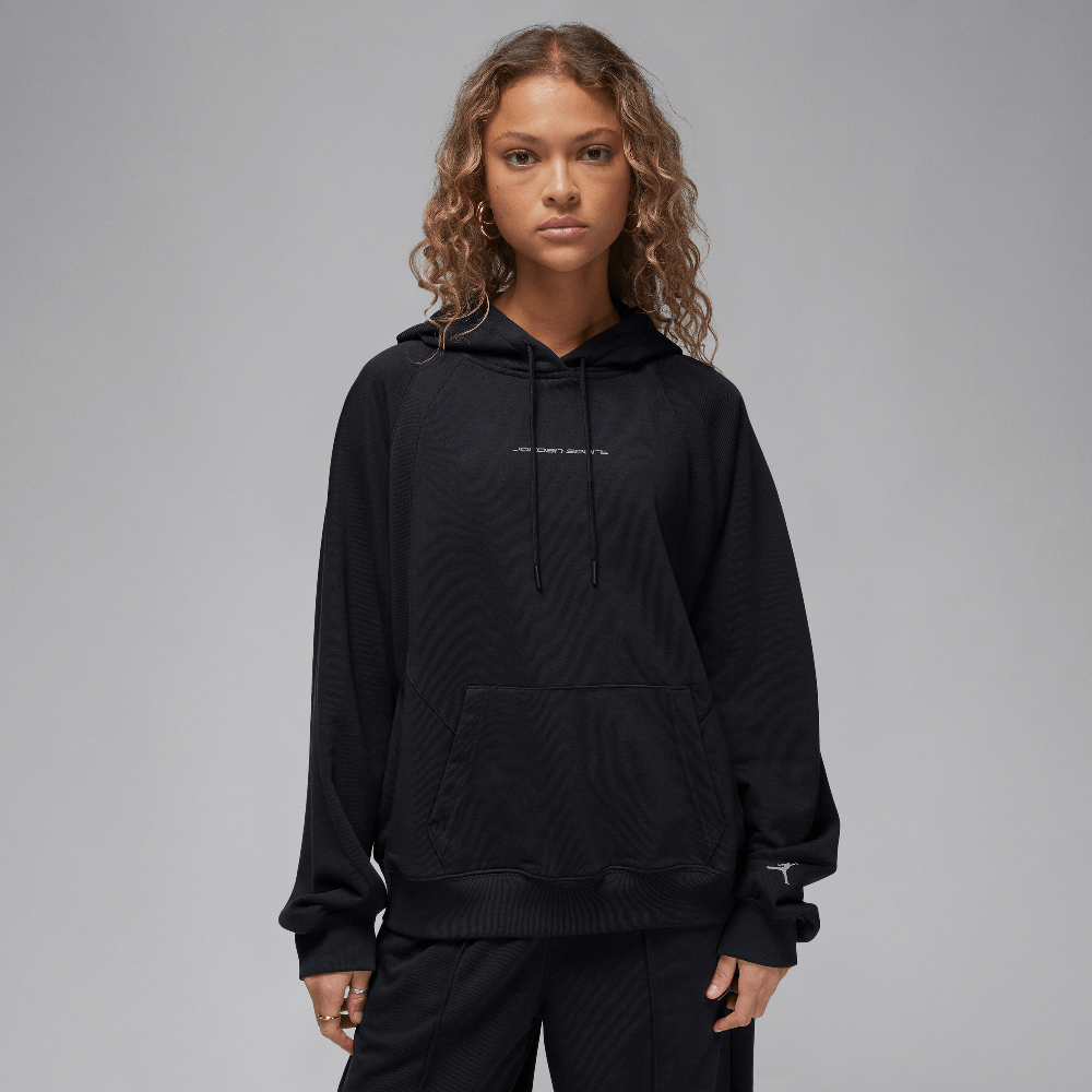 Jordan Sport Femme Hoodie en molleton à motif – Noir/Furtif