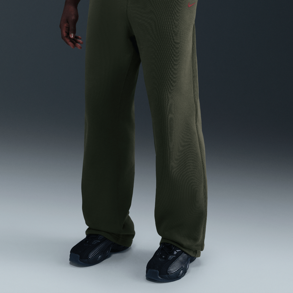 Nike Nocta Fleece Pants Khaki Red