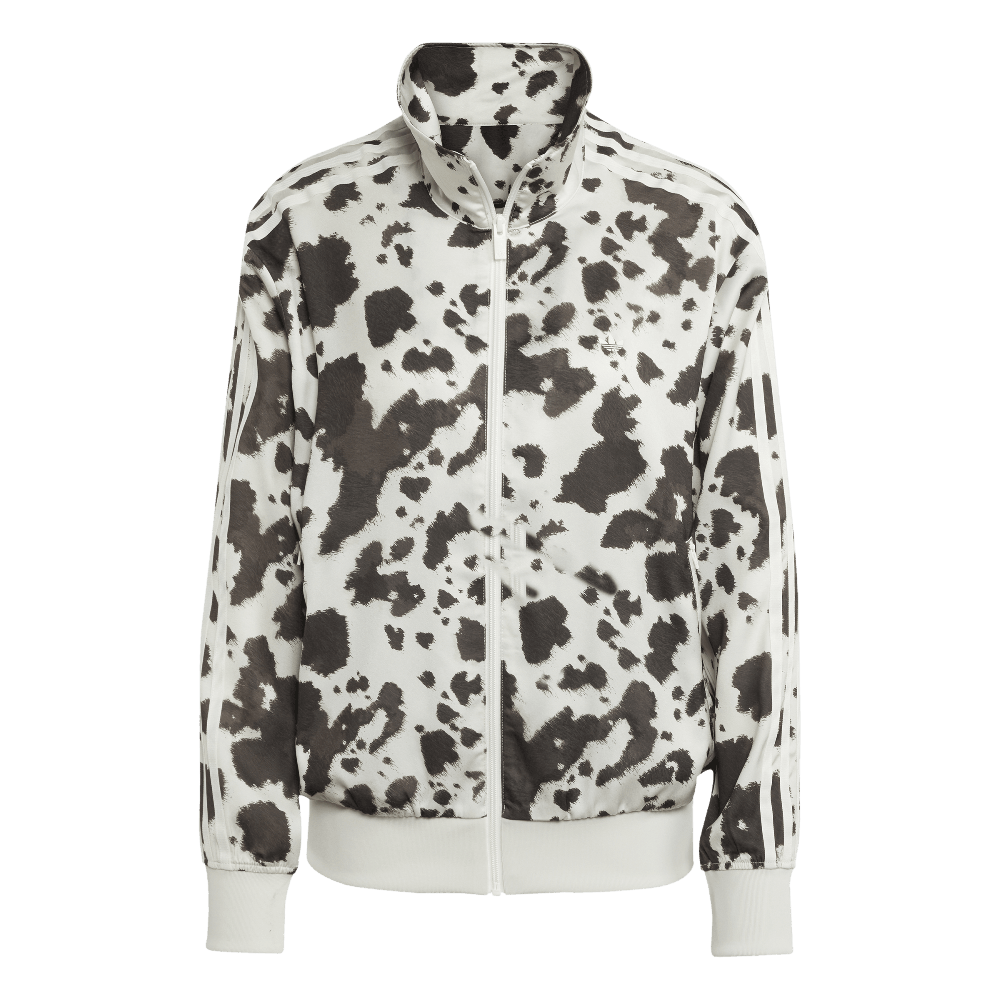 Haut de survêtement en satin à imprimé vache adidas Originals