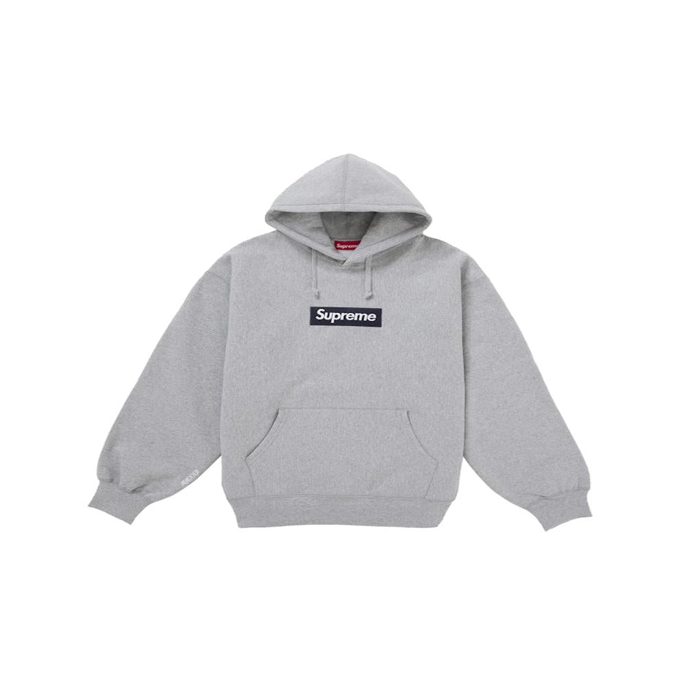 Supreme Box Logo Hooded Sweatshirt (Automne/Hiver 2025) Gris chiné