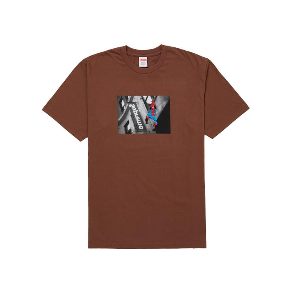 T-shirt Supreme Spider-Man marron