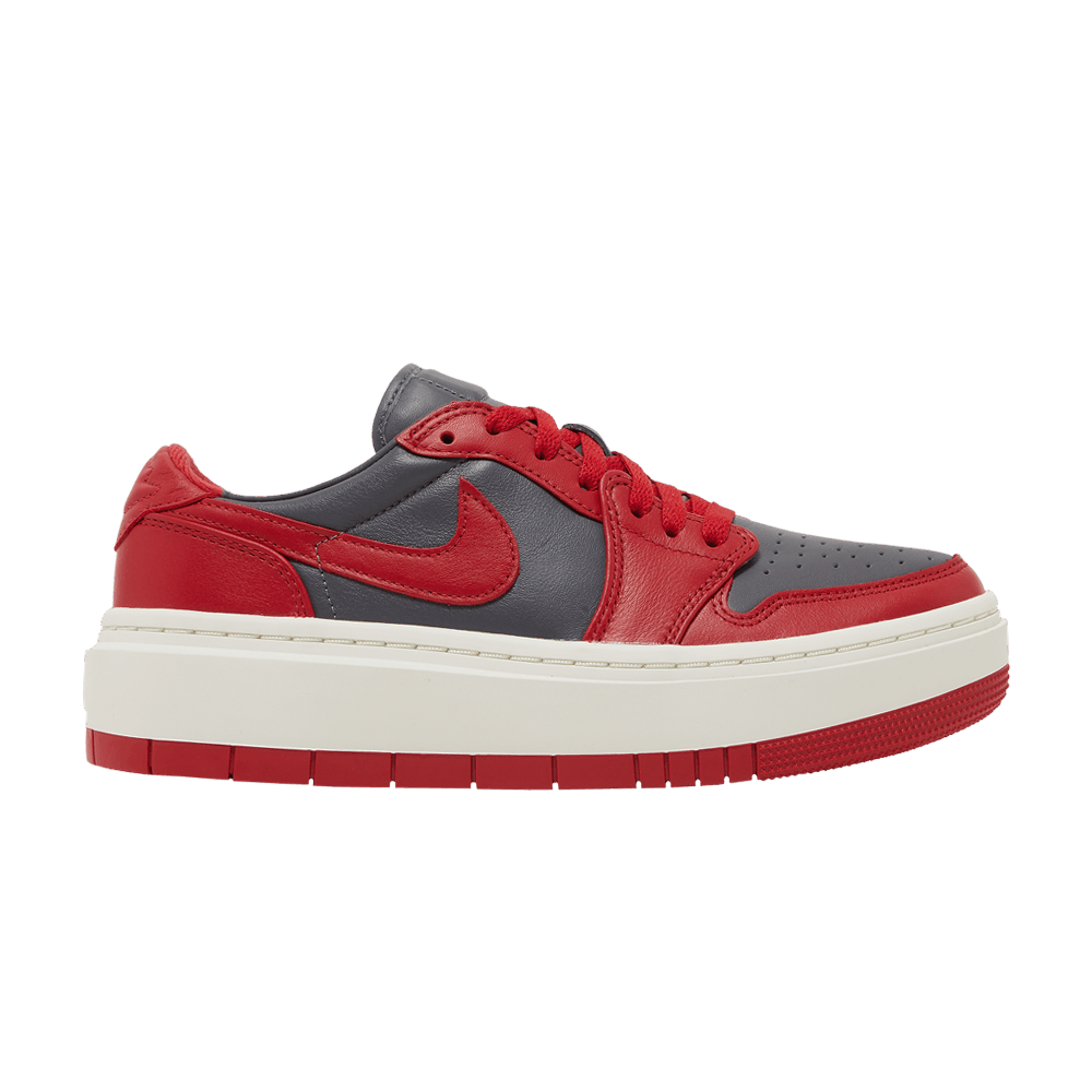 Jordan 1 Elevate Low Dark Grey Varsity Red (Femme)