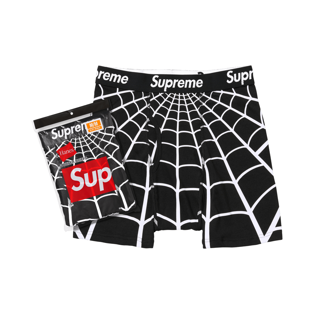 Supreme x Hanes Spider-Man Boxer Briefs (2 Pack) 'Black'