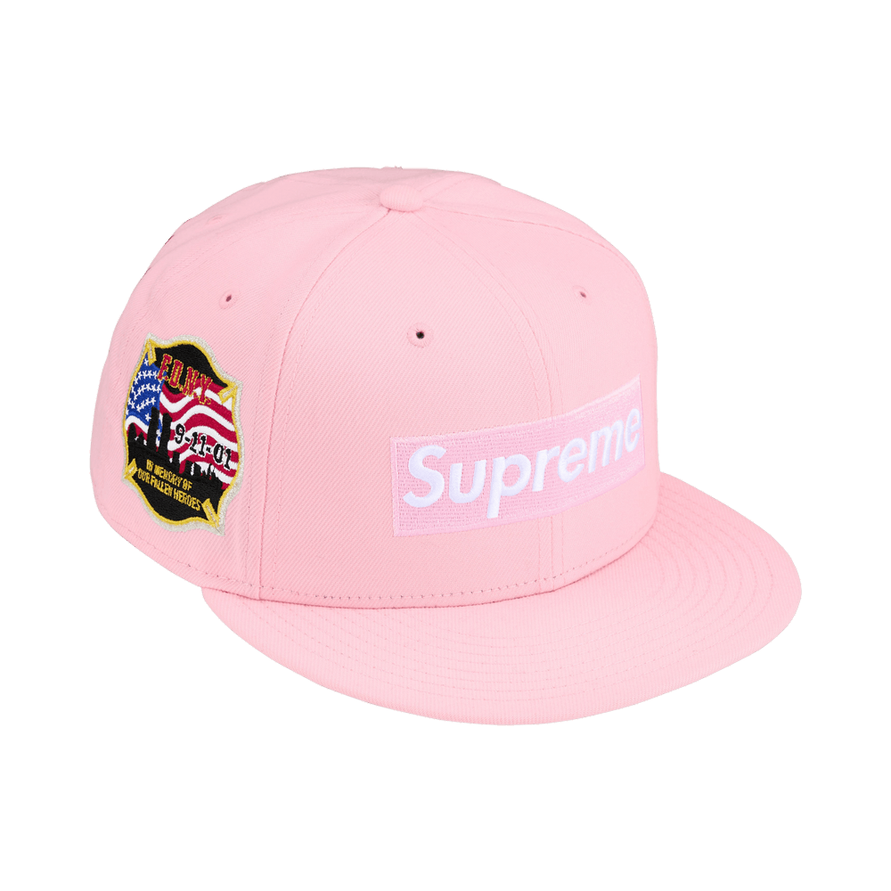 Supreme x Fdny Box Logo New Era «Pink»