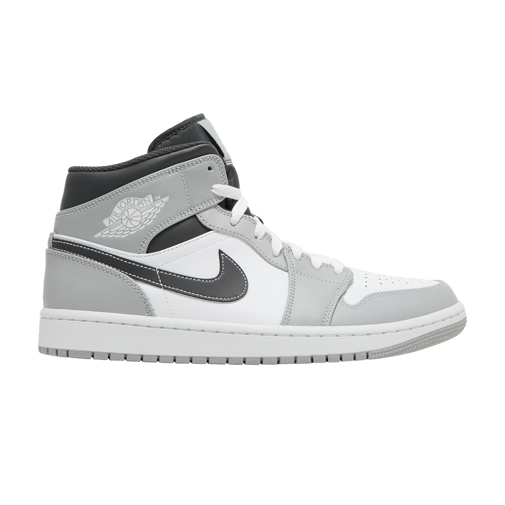 Jordan 1 Mid Gris Fumé Clair Anthracite