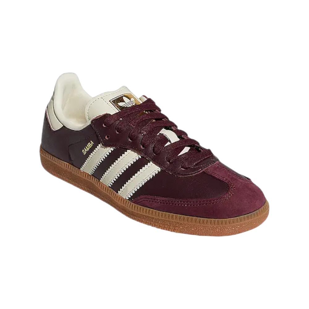 Adidas Samba OG Maroon Gold Metallic