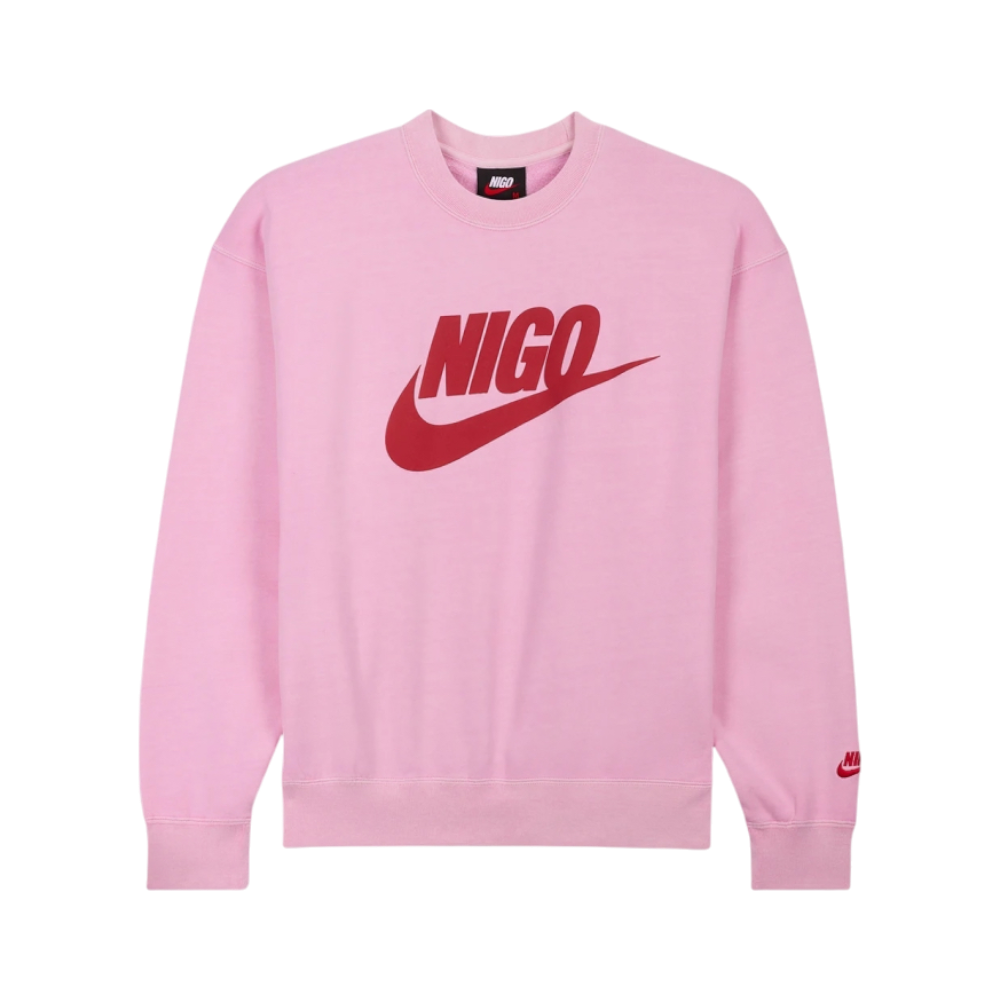 Nike x Nigo NRG Fleece Crew Sweatshirt Pink