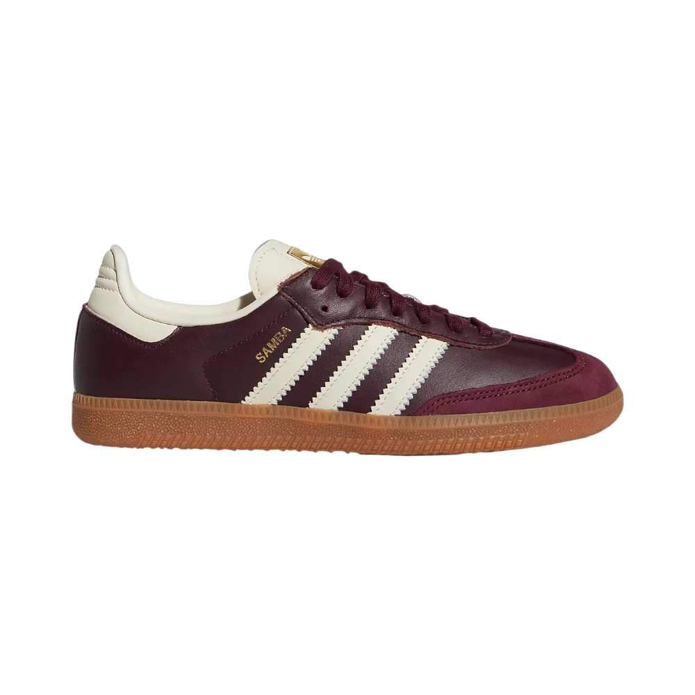 Adidas Samba OG Maroon Gold Metallic